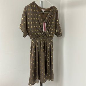 Brand new gold detail dress